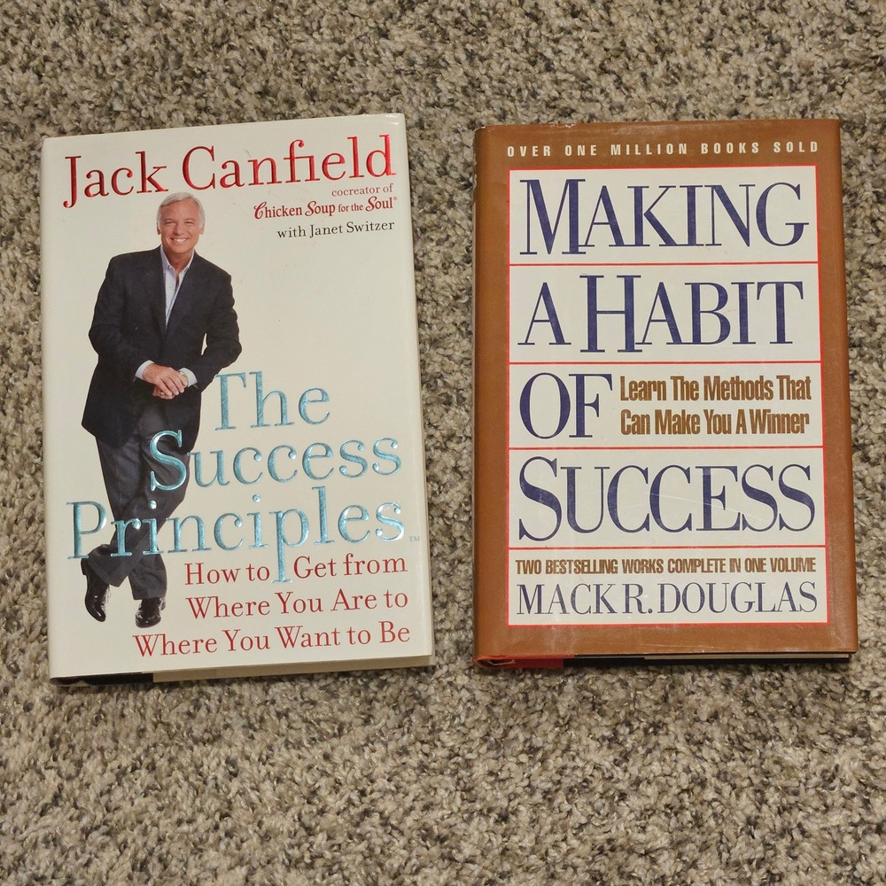 Jack Canfield Mack R Douglas Books Success Principles Habit Set Business Leader